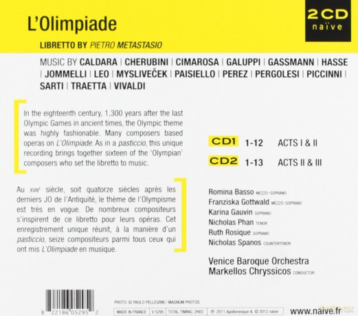 Venice Baroque Orchestra: L'olimpiade [2CD]