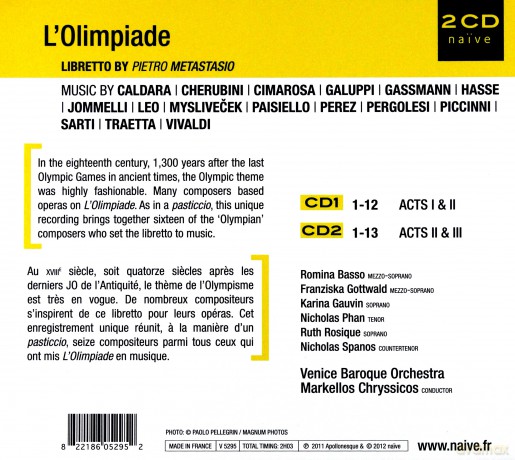 Venice Baroque Orchestra: L'olimpiade [2CD]