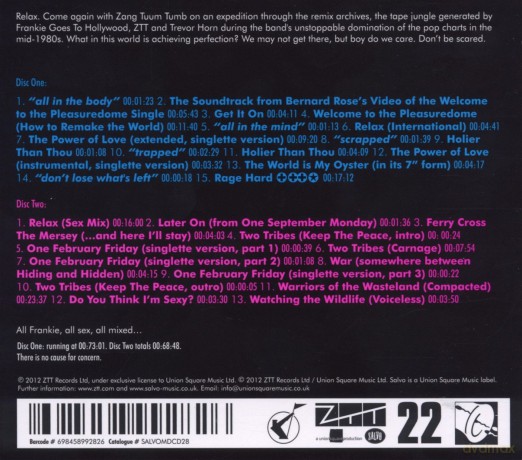 Frankie Goes To Hollywood: Sexmix (digipack) [2CD]