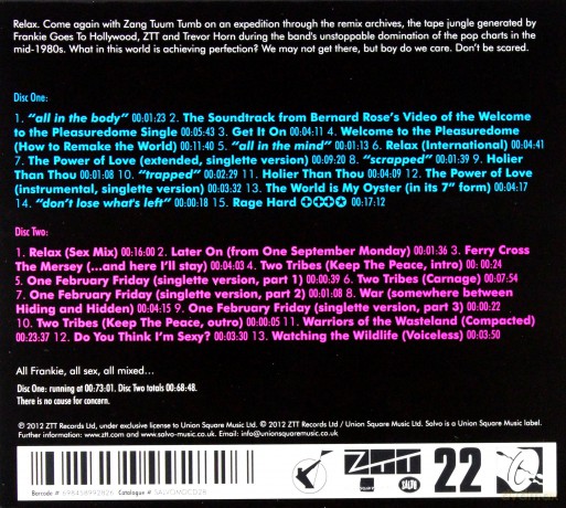 Frankie Goes To Hollywood: Sexmix (digipack) [2CD]