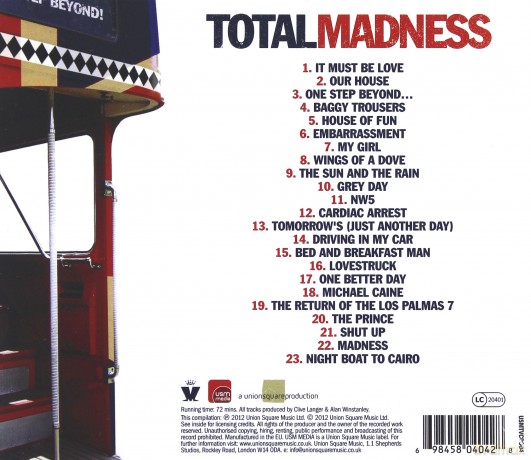 Madness: Total Madness [CD]