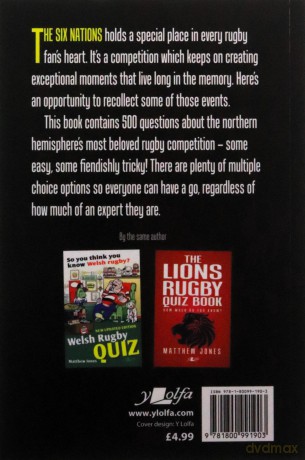 The Six Nations Rugby Quiz Book: New updated edition! - Matthew Jones [KSIĄŻKA]