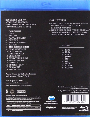 Slipknot: Live At Download [Blu-Ray]