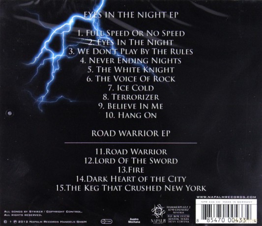 Striker: Eyes In The Night [CD]