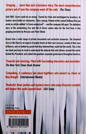 The Smartest Guys in the Room: The Amazing Rise and Scandalous Fall of Enron - Peter Elkind [KSIĄŻKA]