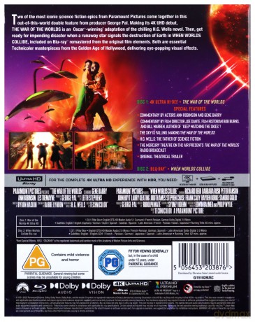 The War of the Worlds / When Worlds Collide (Wojna światów) [Blu-Ray 4K]+[Blu-Ray]