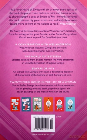 The Society of the Crossed Keys: Selections from the Writings of Stefan Zweig, Inspirations for The Grand Budapest Hotel (B-Format Paperback) - Wes Anderson [KSIĄŻKA]
