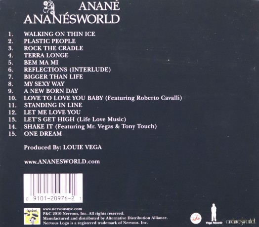 Anane: Ananesworld [CD]
