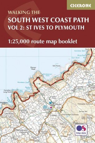 The South West Coast Path Map Booklet - St Ives to Plymouth: 1:25,000 OS Route Mapping (British Long Distance) - Paddy Dillon [KSIĄŻKA]