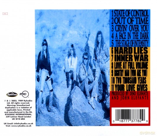 Barren Cross: State Of Control [CD]