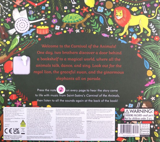 The Story Orchestra: Carnival of the Animals: Press the note to hear Saint-Saëns' music (5) - Katy Flint [KSIĄŻKA]