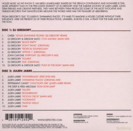 Dj Gregory&Julien Jabre: House Masters-Dj Gregory&Julie [2CD]