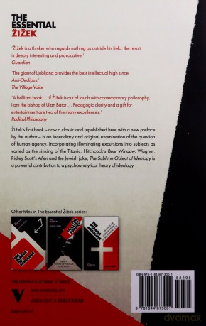 The Sublime Object of Ideology (Essential Zizek) - Slavoj Zizek [KSIĄŻKA]