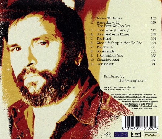 Steve Earle: Jerusalem [CD]