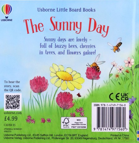 The Sunny Day (Little Board Books): 1 - Anna Milbourne [KSIĄŻKA]
