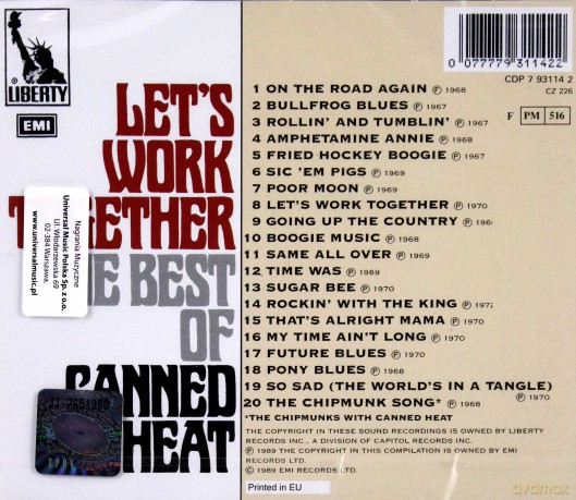Canned Heat: Let's Work Together - Best Of [CD]