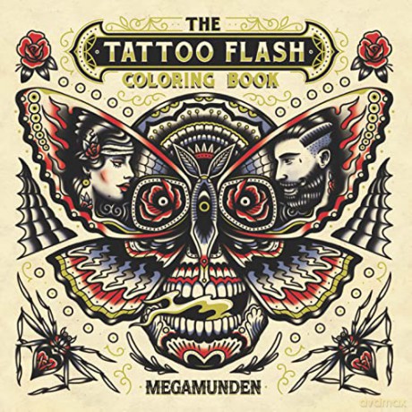 The Tattoo Flash Colouring Book - Megamunden [KSIĄŻKA]