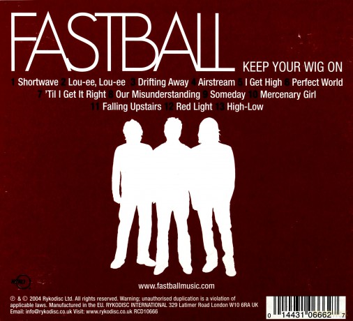 Fastball: Keep Your Wig On [CD]