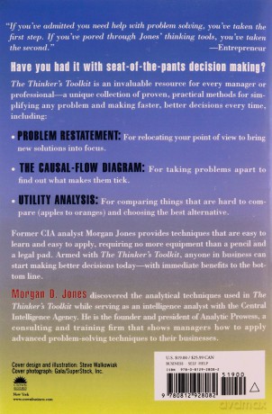 The Thinker's Toolkit: 14 Powerful Techniques for Problem Solving - Morgan Jones [KSIĄŻKA]