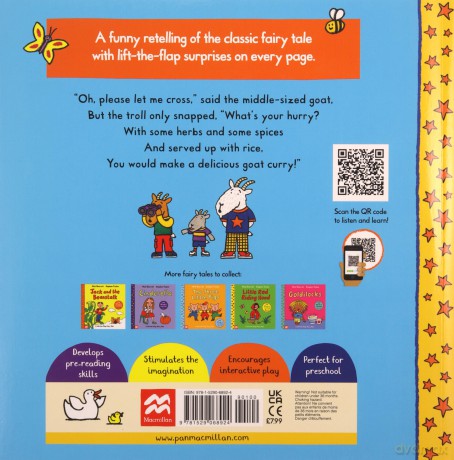The Three Billy Goats Gruff (Lift-the-Flap Fairy Tales, 8) - Stephen Tucker [KSIĄŻKA]
