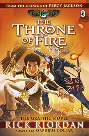 The Throne of Fire: The Graphic Novel (The Kane Chronicles Book 2) (Kane Chronicles Graphic Novels, 2) - Rick Riordan [KSIĄŻKA]