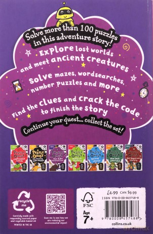 The Time Traveller: Solve more than 100 puzzles in this adventure story for kids aged 7+ (Puzzle Quest) - Kia Marie Hunt [KSIĄŻKA]