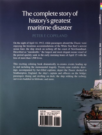 The Titanic Coloring Book (Dover History Coloring Book) - Peter F. Copeland [KSIĄŻKA]