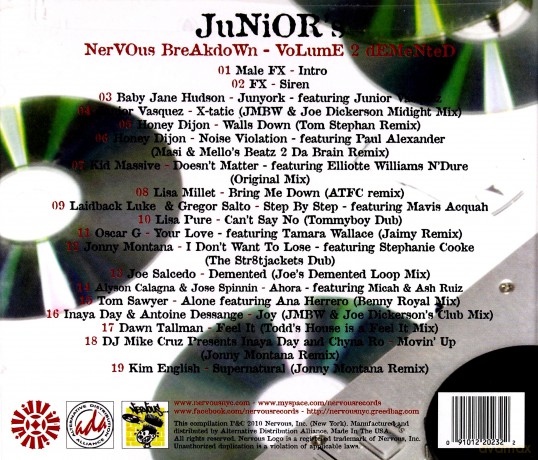 Junior Vasquez: Juniors Nervous Breakdown2-De [CD]