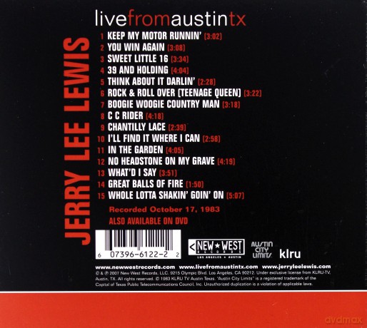 Jerry Lee Lewis: Live From Austin Tx [CD]