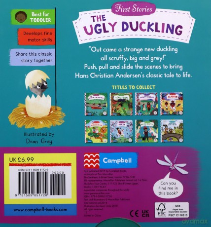 The Ugly Duckling (Campbell First Stories) - Campbell Books [KSIĄŻKA]