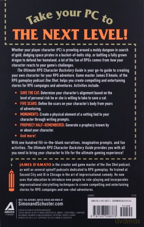 The Ultimate RPG Character Backstory Guide: Prompts and Activities to Create the Most Interesting Story for Your Character (The Ultimate RPG Guide Series) - James D'Amato [KSIĄŻKA]