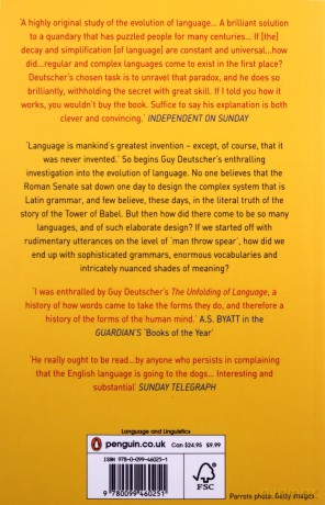The Unfolding Of Language: The Evolution of Mankind`s greatest Invention - Guy Deutscher [KSIĄŻKA]