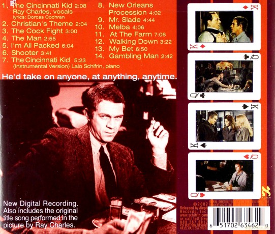 The Cincinnati Kid soundtrack (Lalo Schifrin) [CD]