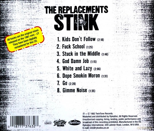The Replacements: Stink [CD]