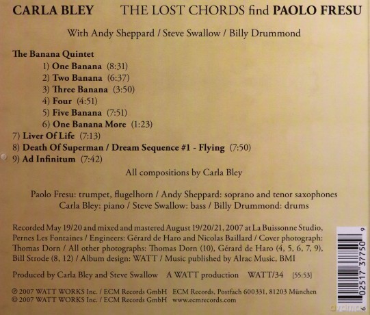 Carla Bley: Lost Chords Find Paolo Fresu [CD]