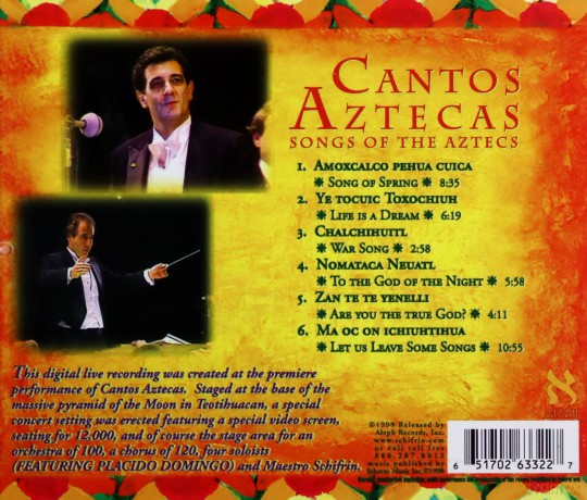 Lalo Schifrin: Cantos Aztecas-Songs Of The Az [CD]