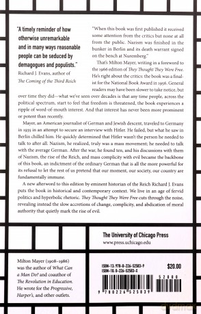 They Thought They Were Free: The Germans, 1933-45 - Milton Mayer [KSIĄŻKA]