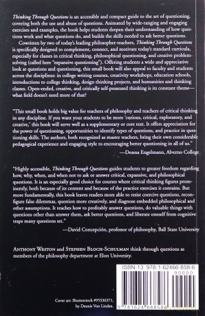 Thinking Through Questions: A Concise Invitation to Critical, Expansive, and Philosophical Inquiry - Anthony Weston [KSIĄŻKA]