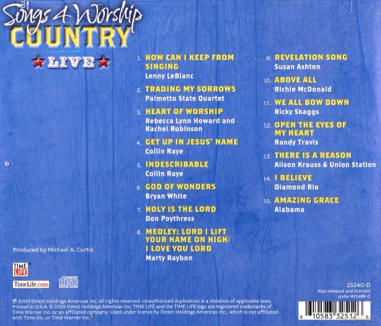 Songs 4 Worship Country-Live [CD]