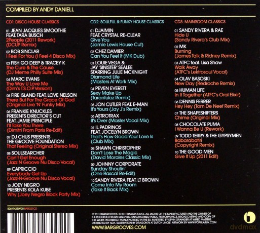 Andy Daniell (Compiled By): Bargrooves Classics (digipack) [3CD]