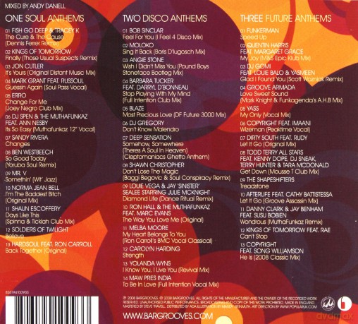 Andy Daniell (Compiled By): Bargrooves-Bar Anthems (digipack) [3CD]