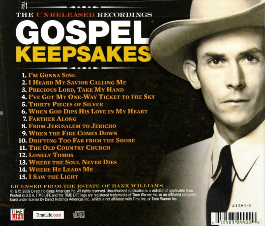 Hank Williams: Unreleased Recordings-Gospel K [CD]