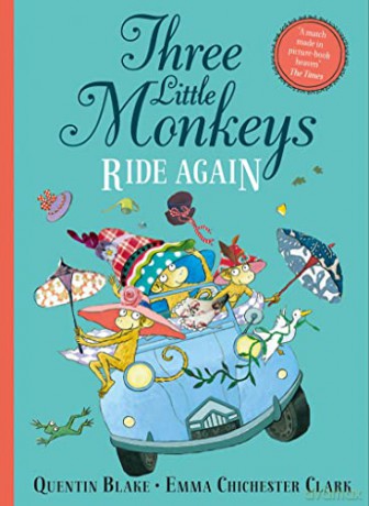 Three Little Monkeys Ride Again - Quentin Blake [KSIĄŻKA]