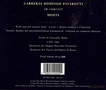 Carreras/Domingo/Pav: 3 Tenors - Deluxe Edition [CD]