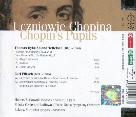 Łukasz Borowicz: Chopin's Pupils (Uczniowie Chopina) [CD]