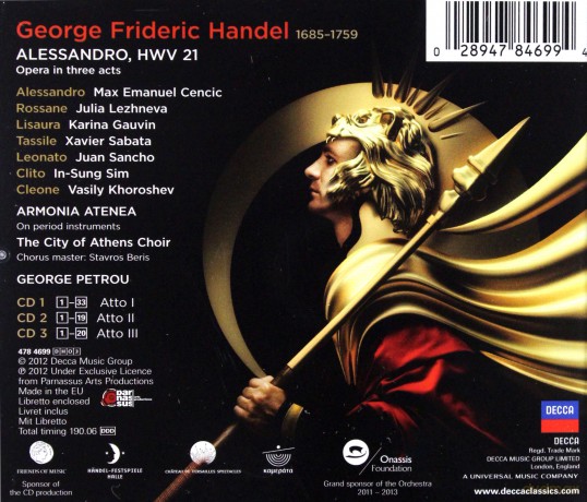 Julia Lezhneva: Handel: Alessandro [3CD]