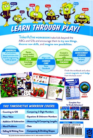 Tinkeractive Workbooks: 1st Grade Math: 2 - Justin Krasner [KSIĄŻKA]