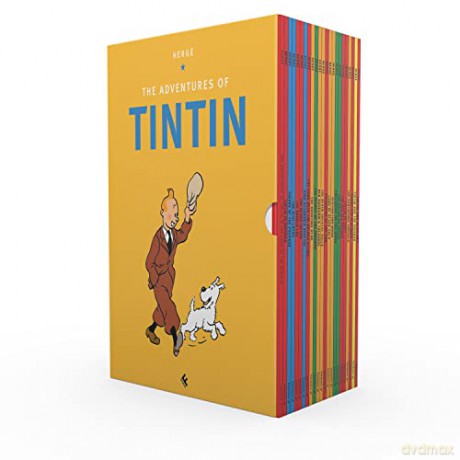 Tintin Paperback Boxed Set 23 titles: The Complete Classic Children's Illustrated Mystery Adventure Series - Hergé [KSIĄŻKA]