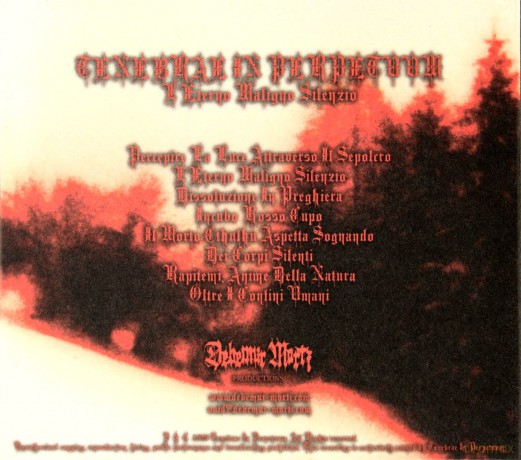 Tenebrae In Perpetuum: I Eterno Maligno Silenzio (digipack) [CD]