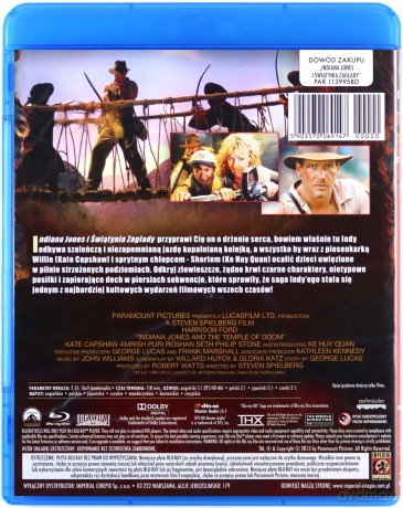 Indiana Jones i Świątynia Zagłady [Blu-Ray]